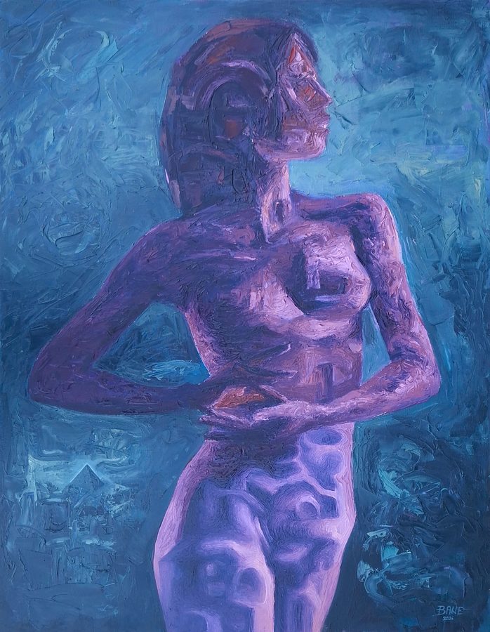 Echo of Light, oil on canvas, 70 × 90 cm