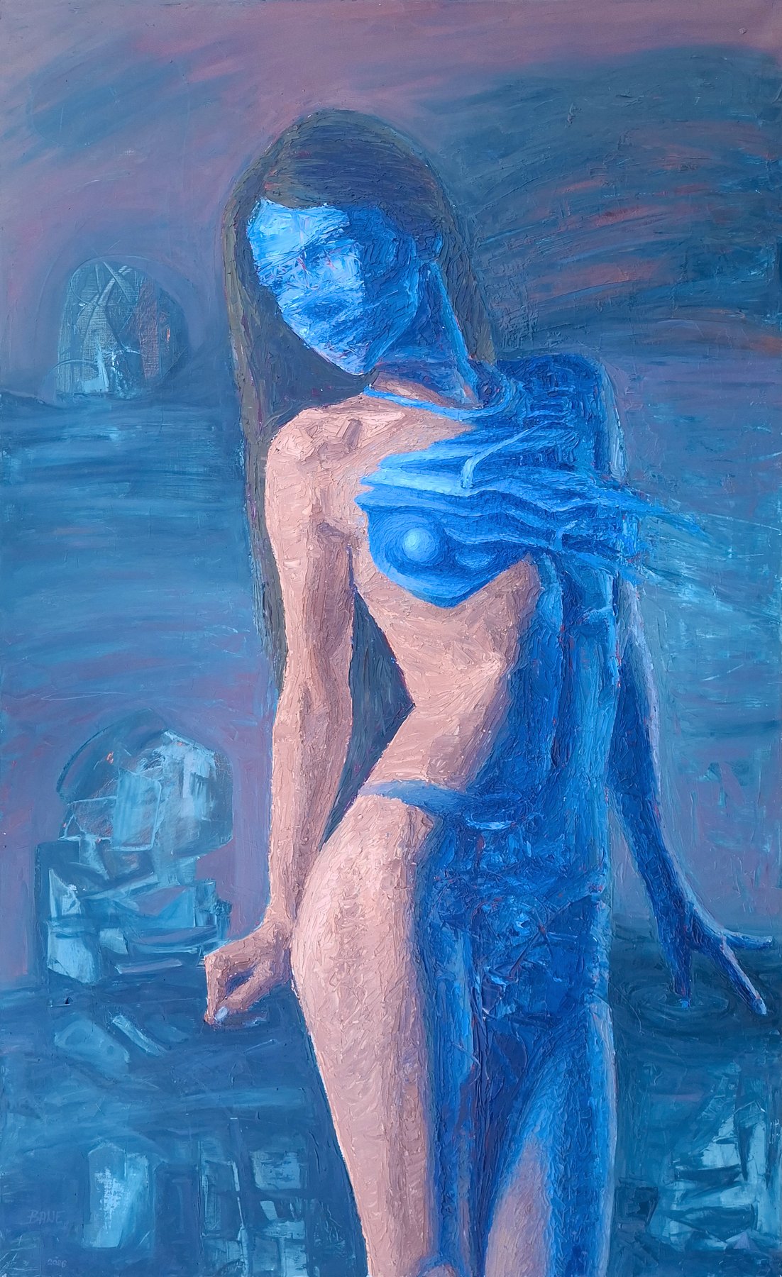 Geometry of Emotion, oil on canvas, 80 × 130 cm, 2026