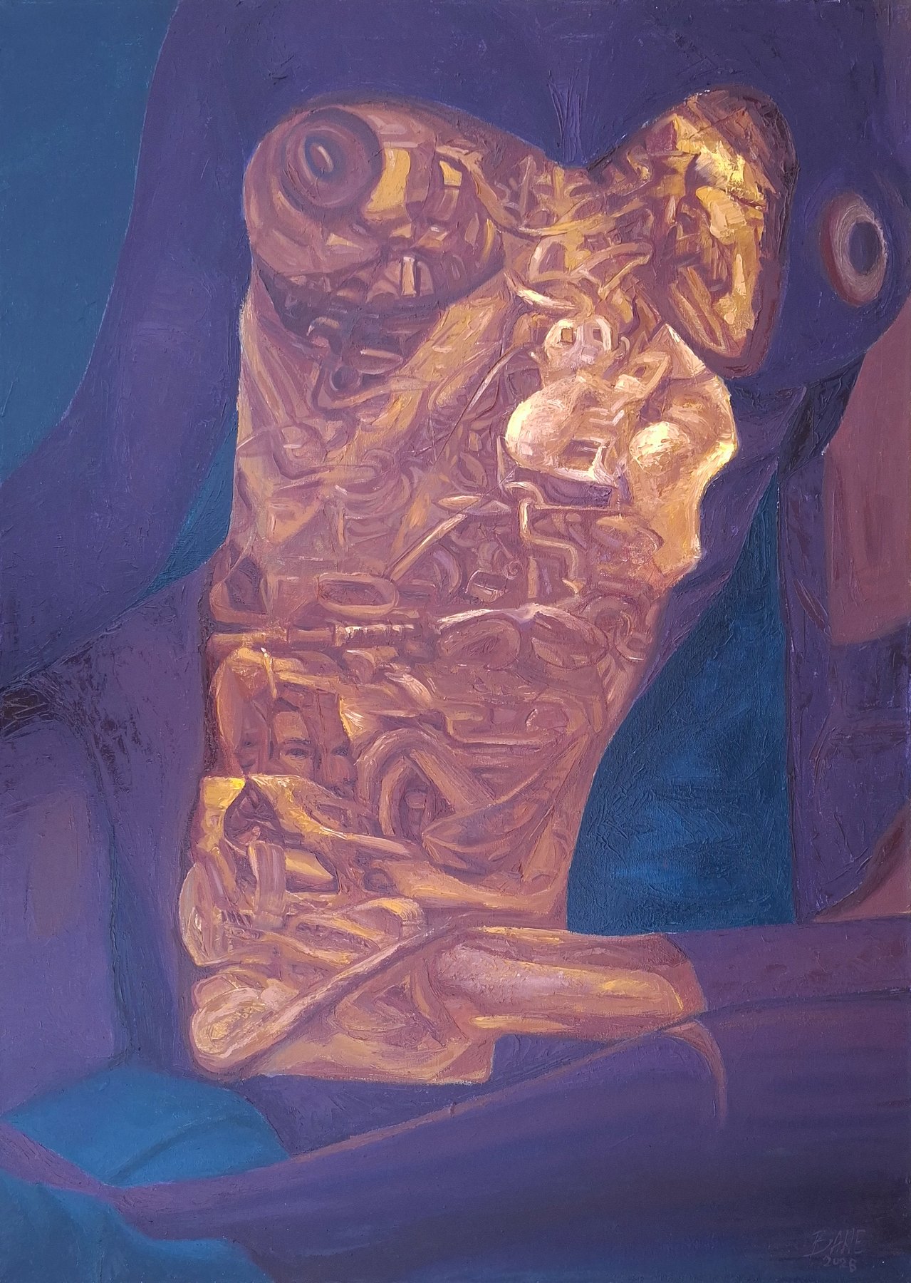 The Inner Sanctum, oil on canvas, 100 × 140 cm, 2026